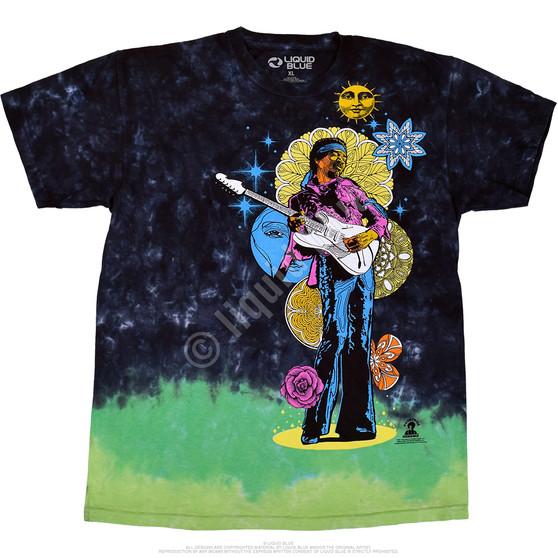 Liquid Blue Hendrix Shrooms Tie-Dye T-Shirt