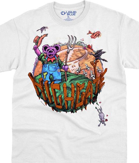 liquid blue Highgate White T-Shirt