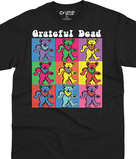 liquid blue Hollywood Bears Black T-Shirt