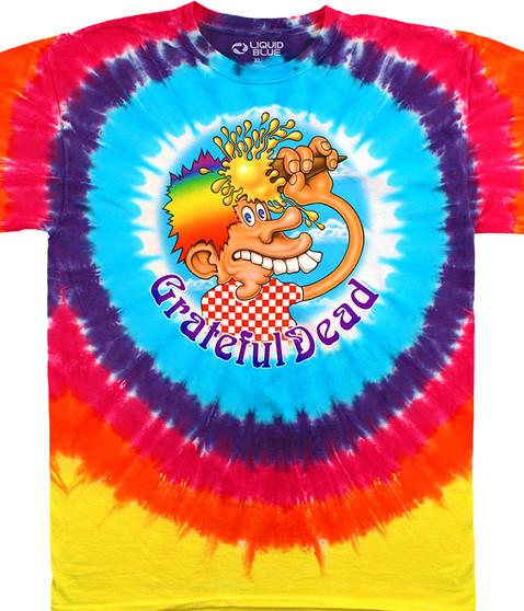 liquid blue Ice Cream Cone Kid Tie-Dye T-Shirt