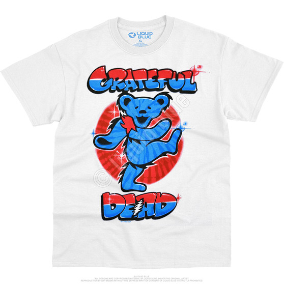 Liquid Blue Independance Bear White T-Shirt