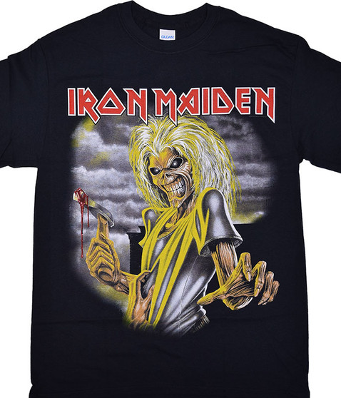 liquid blue Iron Maiden Killers Black T-Shirt