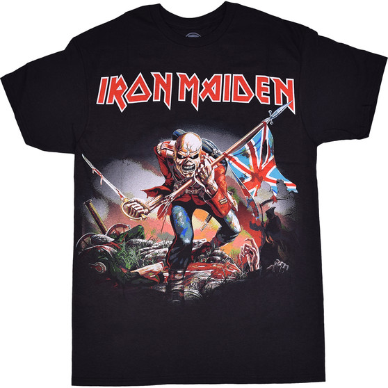 Liquid Blue Iron Maiden Trooper Black T-Shirt