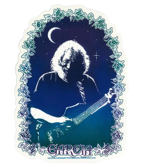 liquid blue Jerry Garcia Roses Sticker
