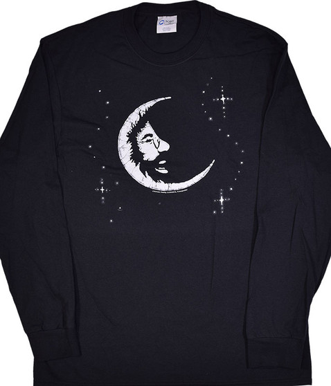 liquid blue Jerry Moon Black Long Sleeve T-Shirt