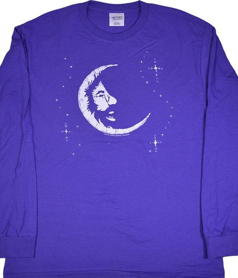 liquid blue Jerry Moon Purple Long Sleeve T-Shirt