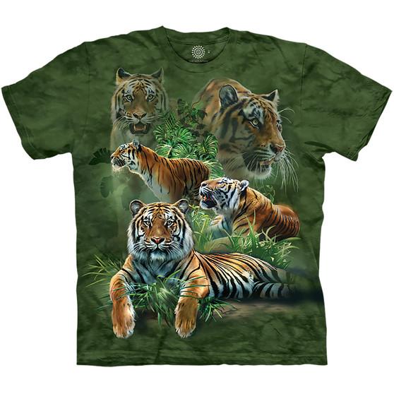 Liquid Blue Jungle Tigers Classic Cotton T-Shirt