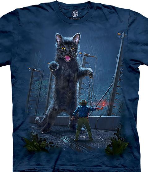 liquid blue Jurassic Kitten Classic Cotton T-Shirt