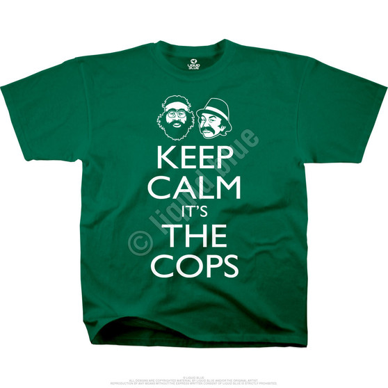 Liquid Blue Keep Calm Green T-Shirt