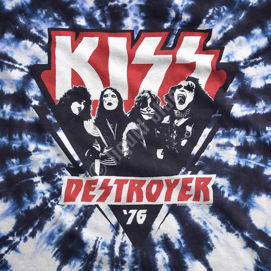 Liquid Blue KISS Destroyer '76 Tie-Dye T-Shirt