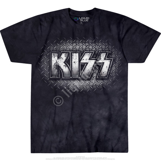 Liquid Blue KISS Metal Tie-Dye T-Shirt