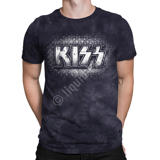 Liquid Blue KISS Metal Tie-Dye T-Shirt