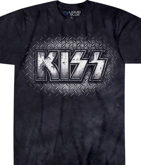 liquid blue KISS Metal Tie-Dye T-Shirt