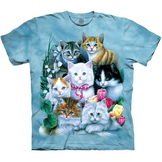 Liquid Blue Kittens Classic Cotton T-Shirt