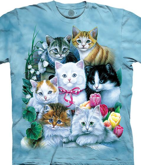 liquid blue Kittens Classic Cotton T-Shirt