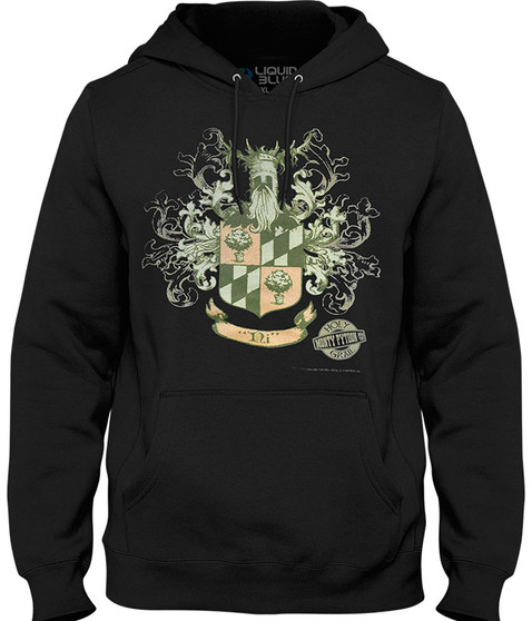 liquid blue Knights of Ni Crest Black Hoodie
