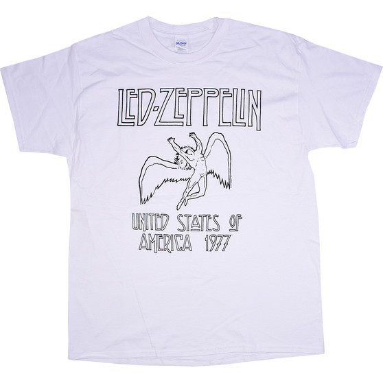 Liquid Blue Led Zeppelin Icarus White T-Shirt