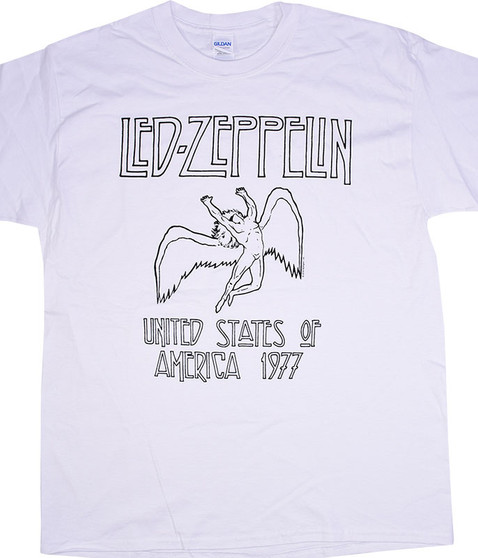 liquid blue Led Zeppelin Icarus White T-Shirt