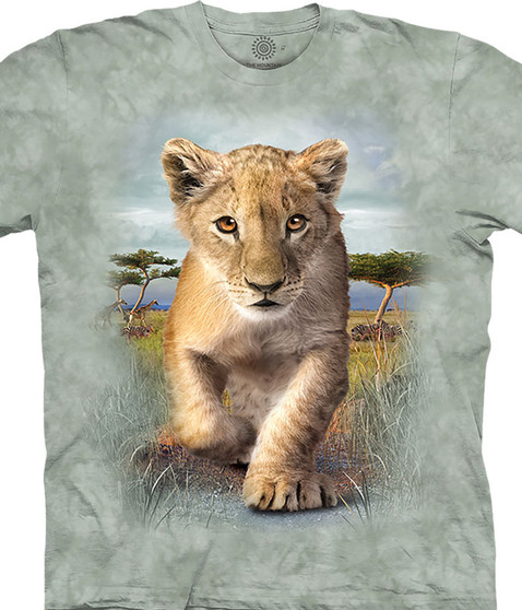 liquid blue Lion Cub Kids' T-Shirt