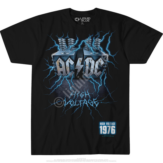 Liquid Blue Live Wire Black T-Shirt