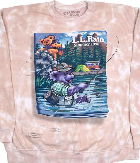 liquid blue LL Rain Tie-Dye Sweatshirt