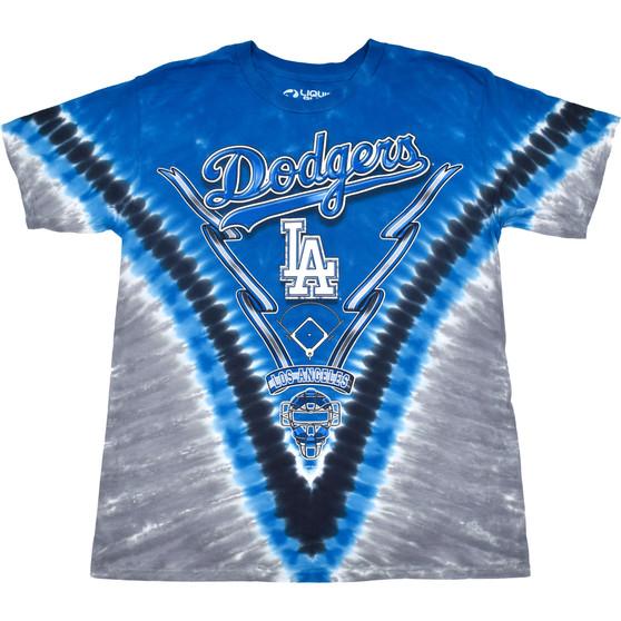 Liquid Blue Los Angeles Dodgers V Tie-Dye T-Shirt