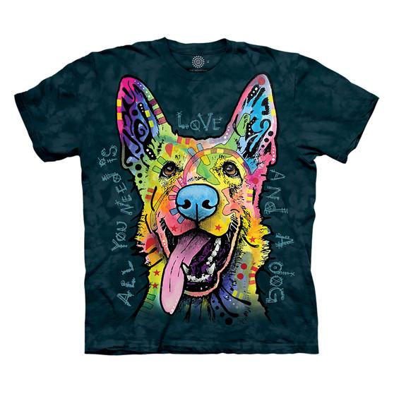 Liquid Blue Love Shepherd Classic Cotton T-Shirt