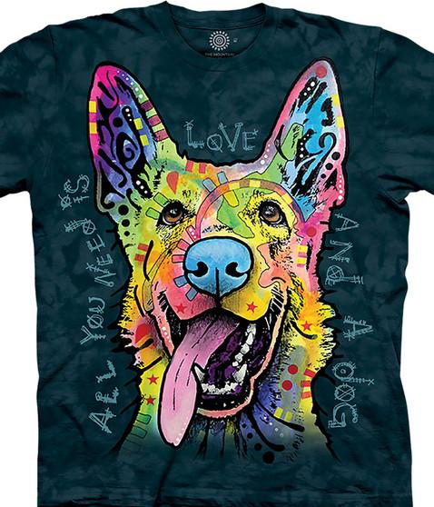 liquid blue Love Shepherd Classic Cotton T-Shirt