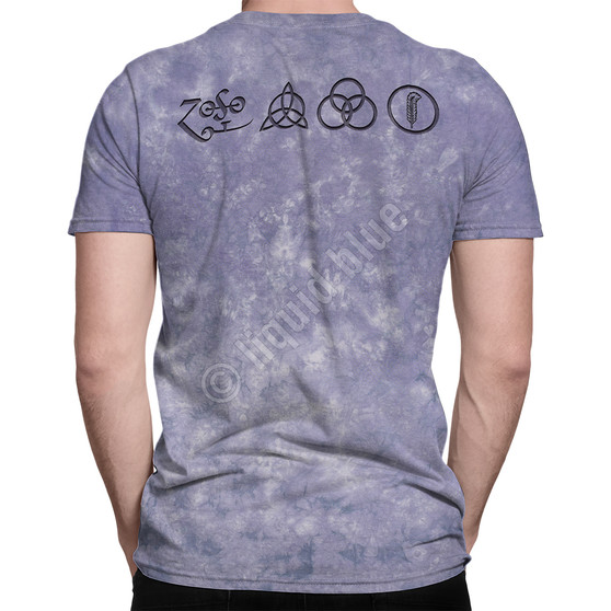 Liquid Blue Man With Sticks Tie-Dye T-Shirt