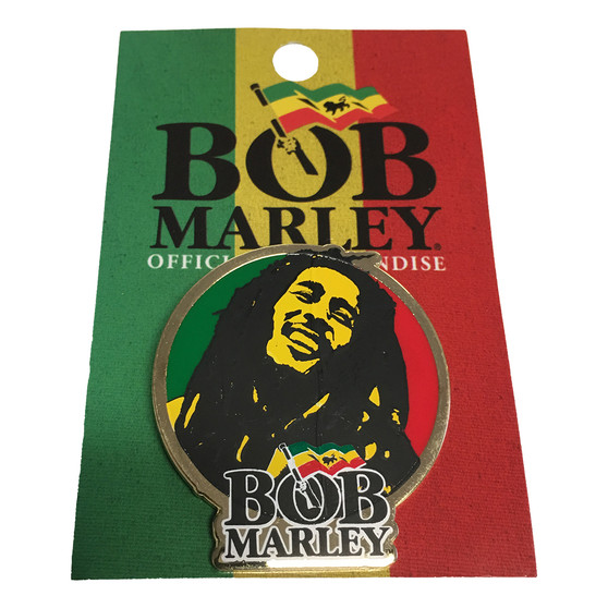 Liquid Blue Marley Circular Enamel Pin