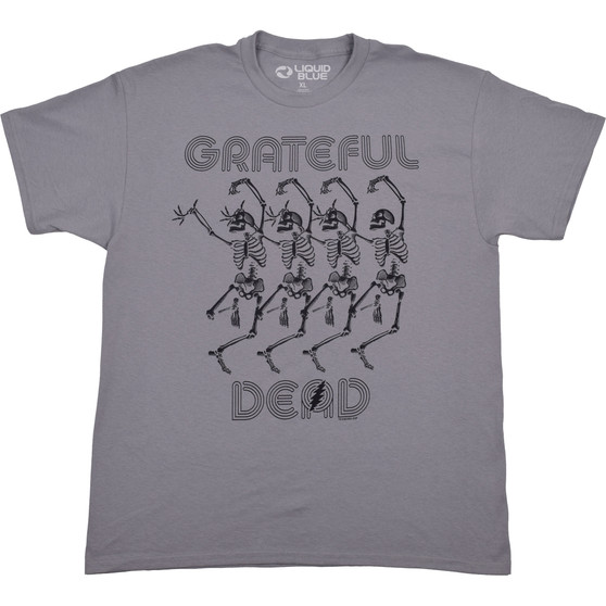 Liquid Blue Marquee Dead Grey T-Shirt