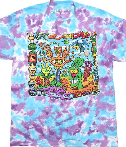 liquid blue Mars Garden Joey Mars Tie-Dye T-Shirt