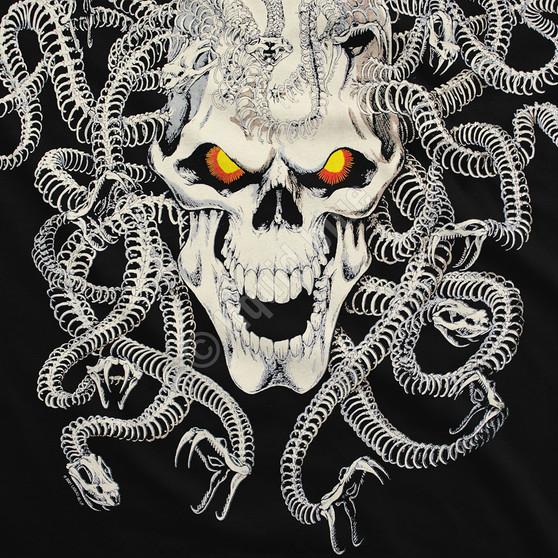 Liquid Blue Medusa Black T-Shirt
