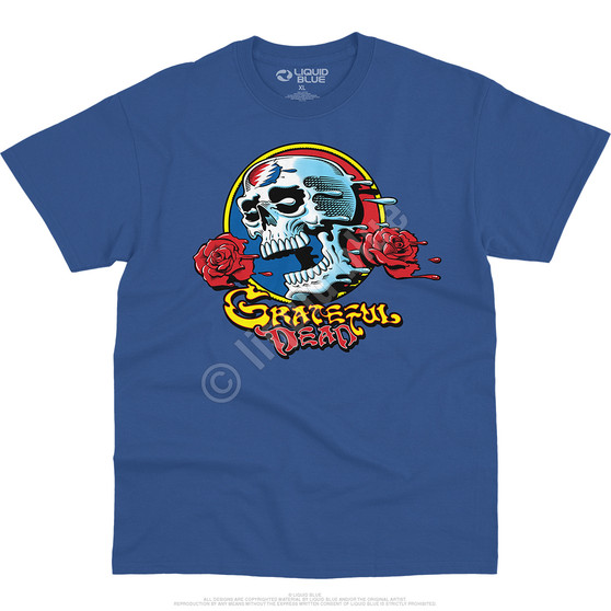 Liquid Blue Melt Your Face Denim T-Shirt