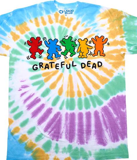 liquid blue Metro Bears Tie-Dye T-Shirt