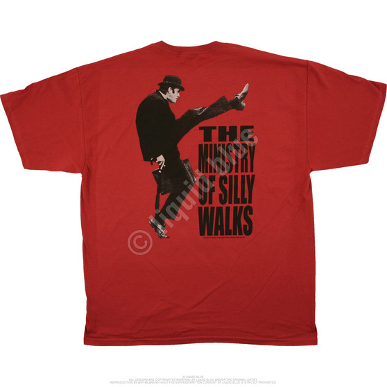 Liquid Blue Ministry Of Silly Walks Red T-Shirt