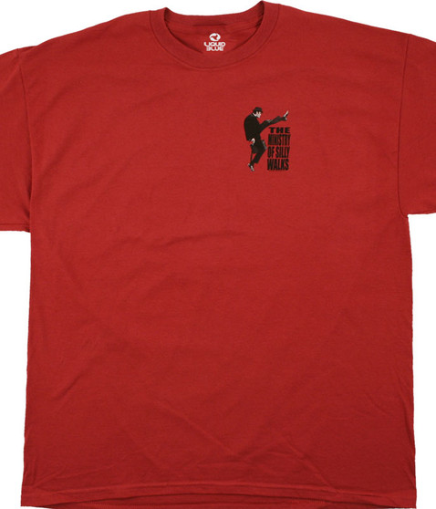 liquid blue Ministry Of Silly Walks Red T-Shirt