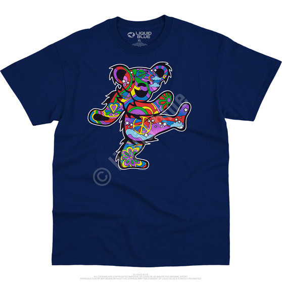 Liquid Blue Mod Bear Navy T-Shirt