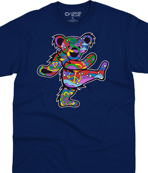 liquid blue Mod Bear Navy T-Shirt