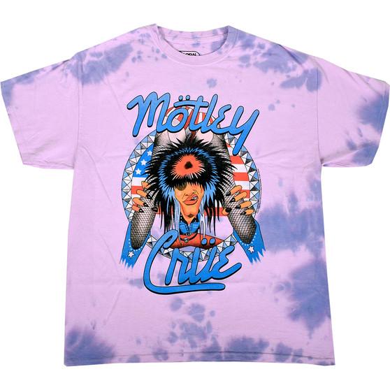Liquid Blue Motley Crue Americana Tie-Dye T-Shirt