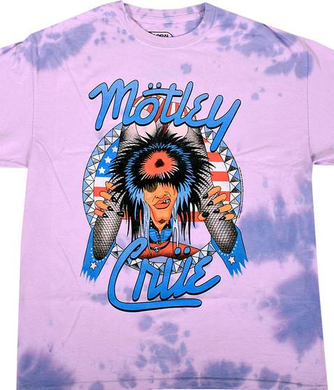 liquid blue Motley Crue Americana Tie-Dye T-Shirt