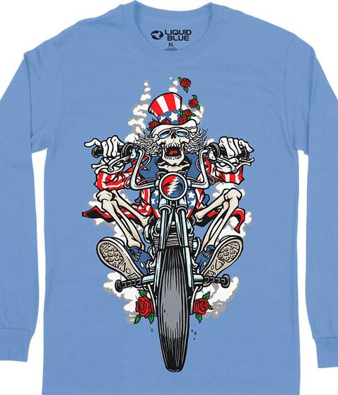 liquid blue Moto Sam Long Sleeve T-Shirt
