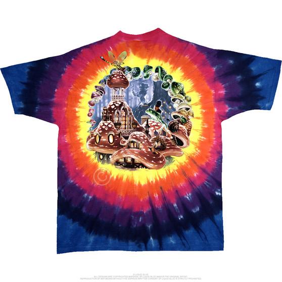 Liquid Blue Mushroom Elf Tie-Dye T-Shirt