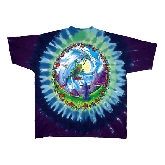 Liquid Blue Mushroom Haven Tie-Dye T-Shirt