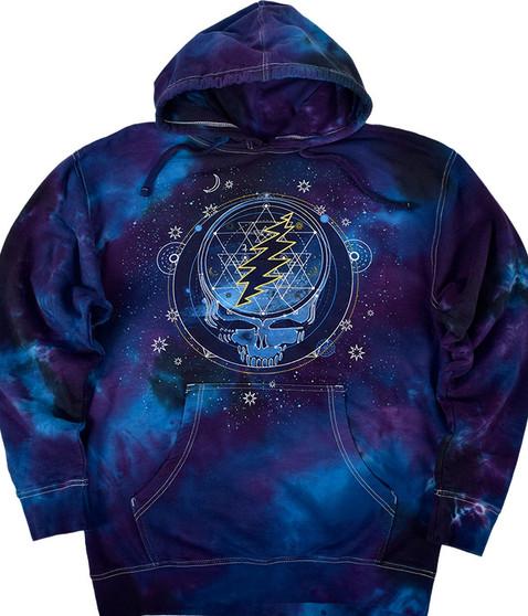 liquid blue Mystical Stealie Tie-Dye Hoodie