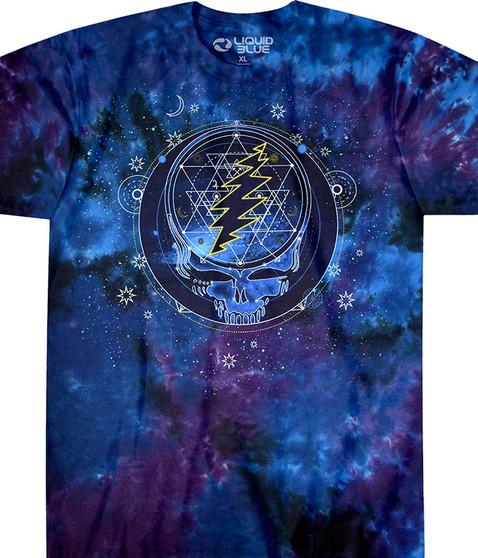 liquid blue Mystical Stealie Tie-Dye T-Shirt