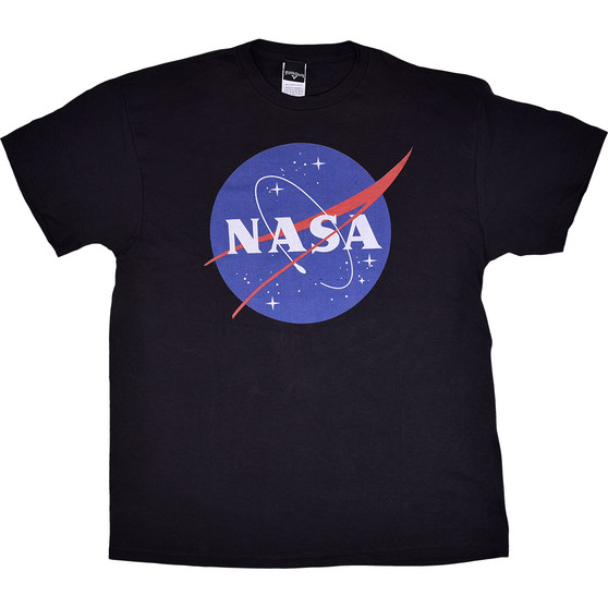 Liquid Blue NASA Logo Black T-Shirt
