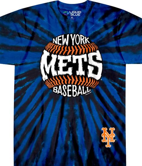 liquid blue New York Mets Burst Tie-Dye T-Shirt