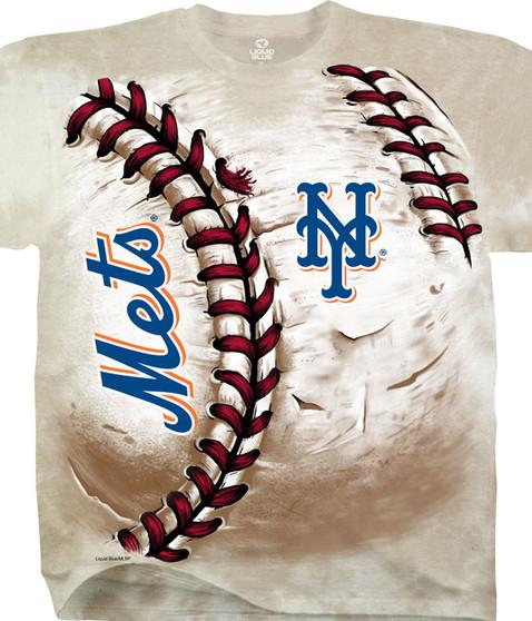 liquid blue New York Mets Hardball Tie-Dye T-Shirt