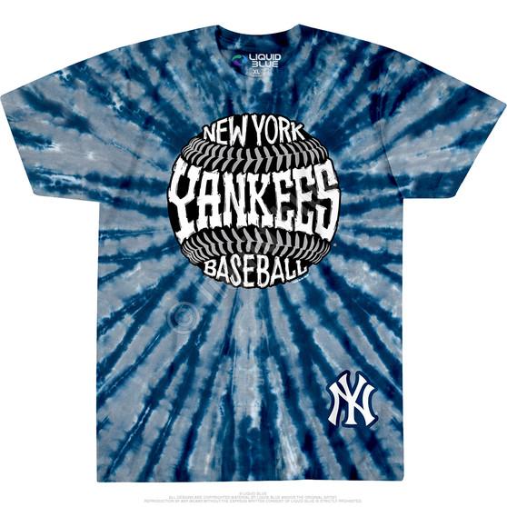 Liquid Blue New York Yankees Burst Tie-Dye T-Shirt
